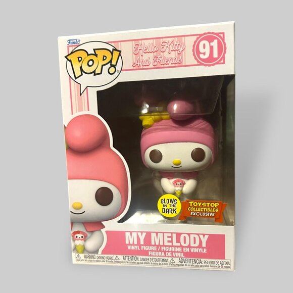 Funko POP! Sanrio Hello Kitty & Friends My Melody with Ice Cream Glow Exclusive - Picture 4 of 9